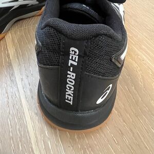 ASICS Gel-Rocket Black Athletic Shoes